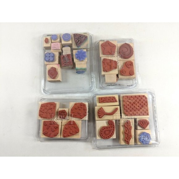Rubber Stamp Collection 28 Pieces Various Designs Stampin Up - Picture 2 of 2